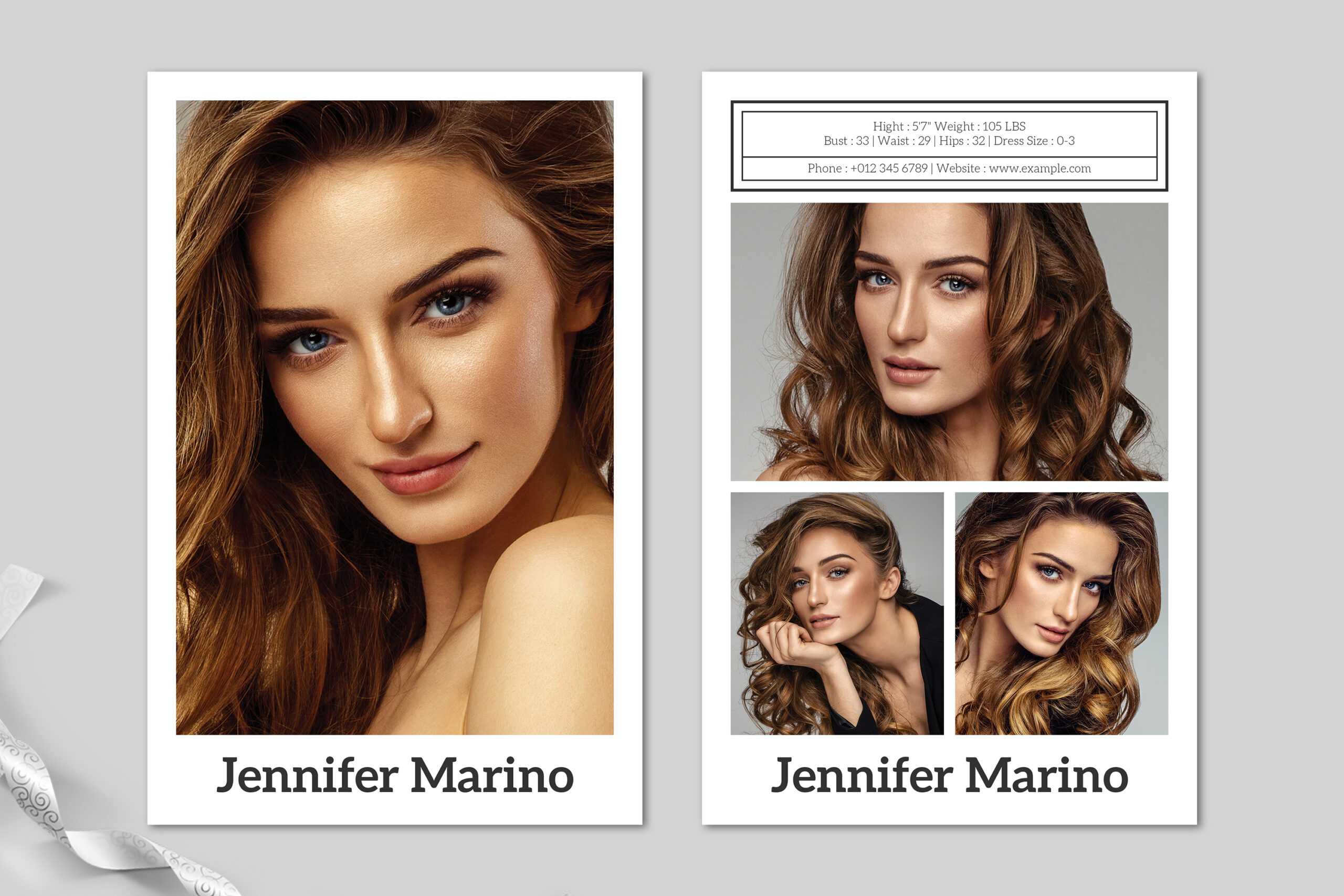 Model Comp Card Template With Regard To Comp Card Template Download