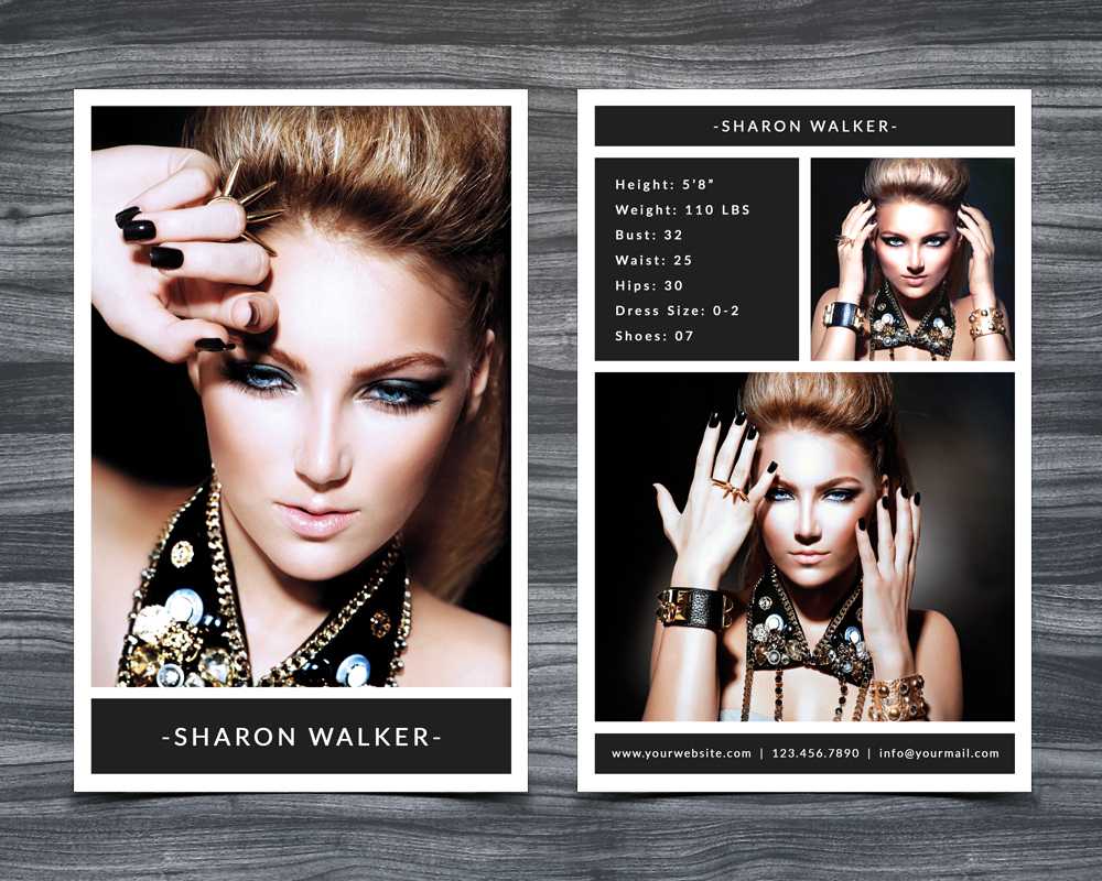 Model Comp Card Template With Regard To Zed Card Template