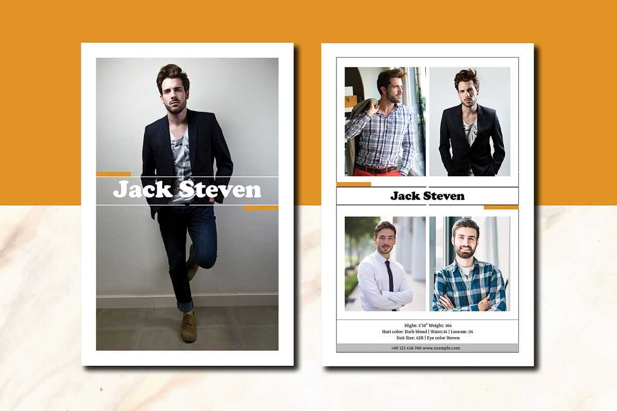 Modeling Comp Card Template, Ms Word & Photoshop Template For Zed Card Template Free