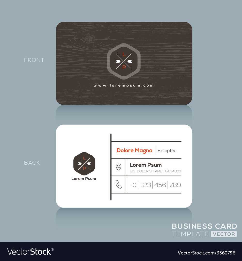 Modern Business Card Design Template Inside Modern Business Card Design Templates