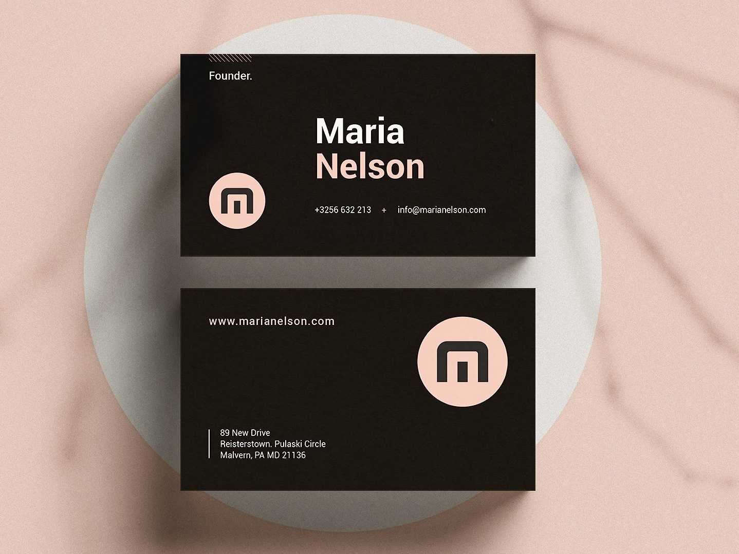 Modern Business Card | Ms Wordbusiness Cards On Dribbble Throughout Microsoft Office Business Card Template