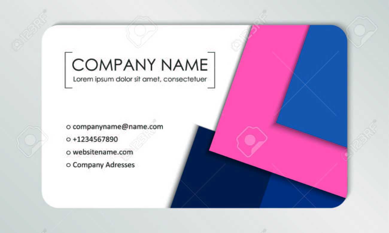 Modern Business Card Template. Business Cards With Company Logo With Regard To Call Card Templates