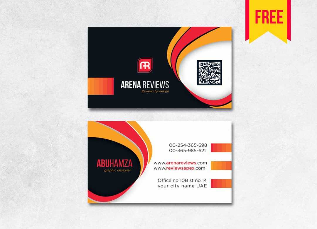 Modern Professional Business Card – Free Download | Arenareviews For Professional Business Card Templates Free Download