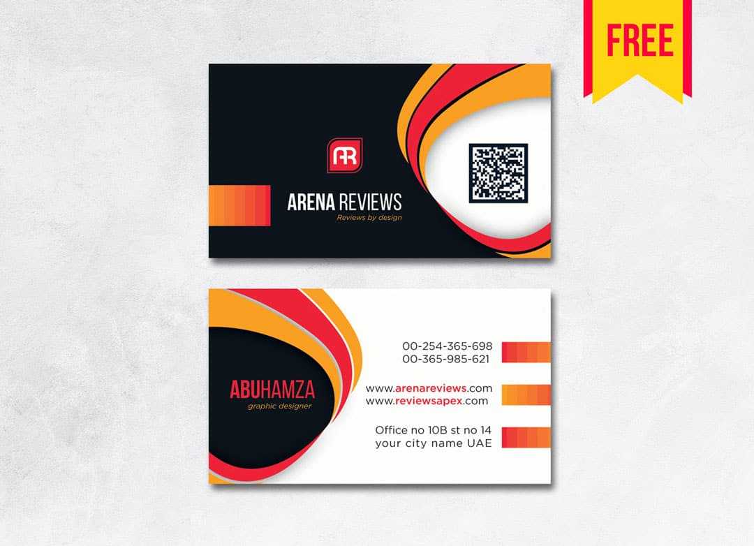 Modern Professional Business Card – Free Download | Arenareviews Pertaining To Download Visiting Card Templates