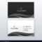 Modern Professional Dark Business Card Design Regarding Modern Business Card Design Templates