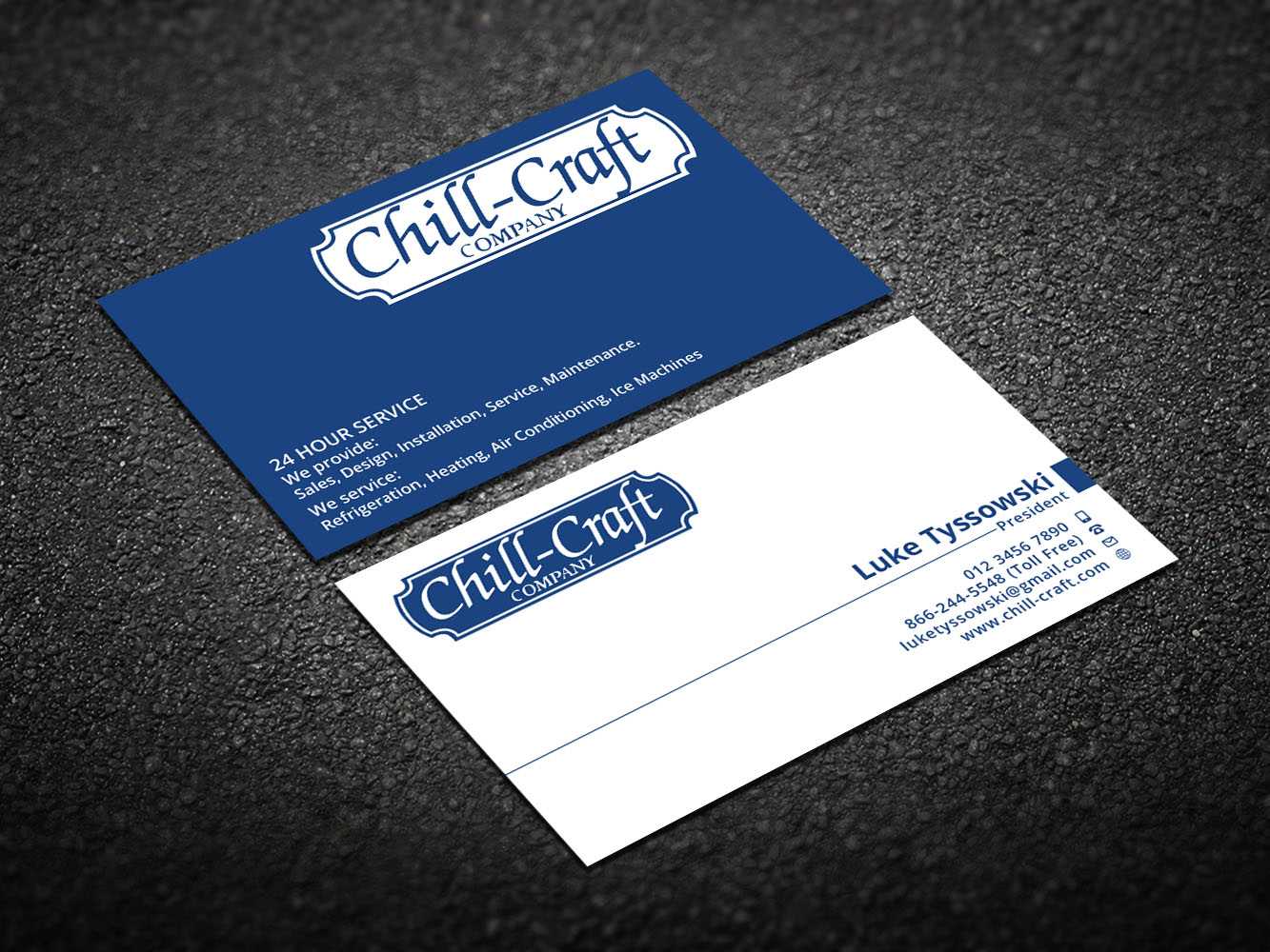 Modern, Professional, Hvac Business Card Design For Chill Within Hvac Business Card Template