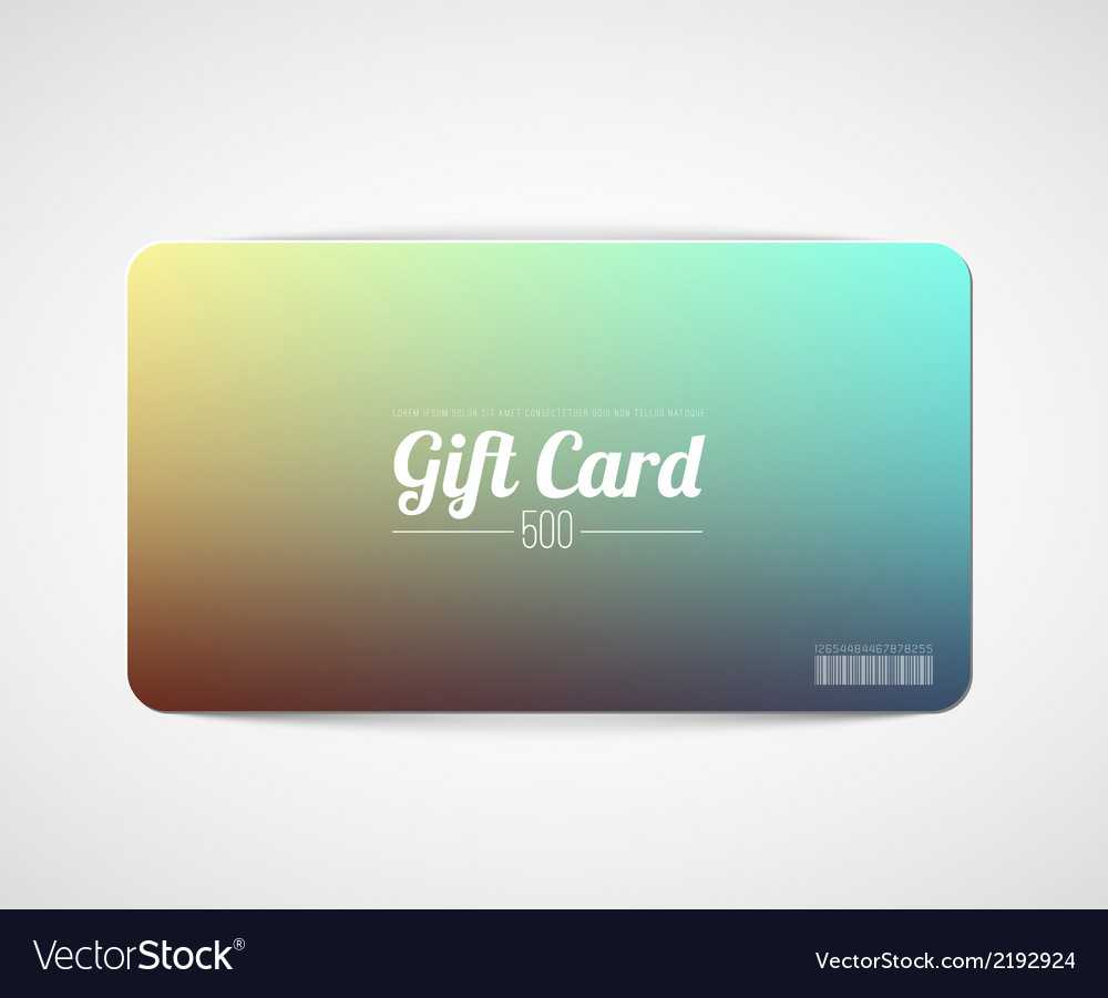 Modern Simple Gift Card Template In Gift Card Template Illustrator