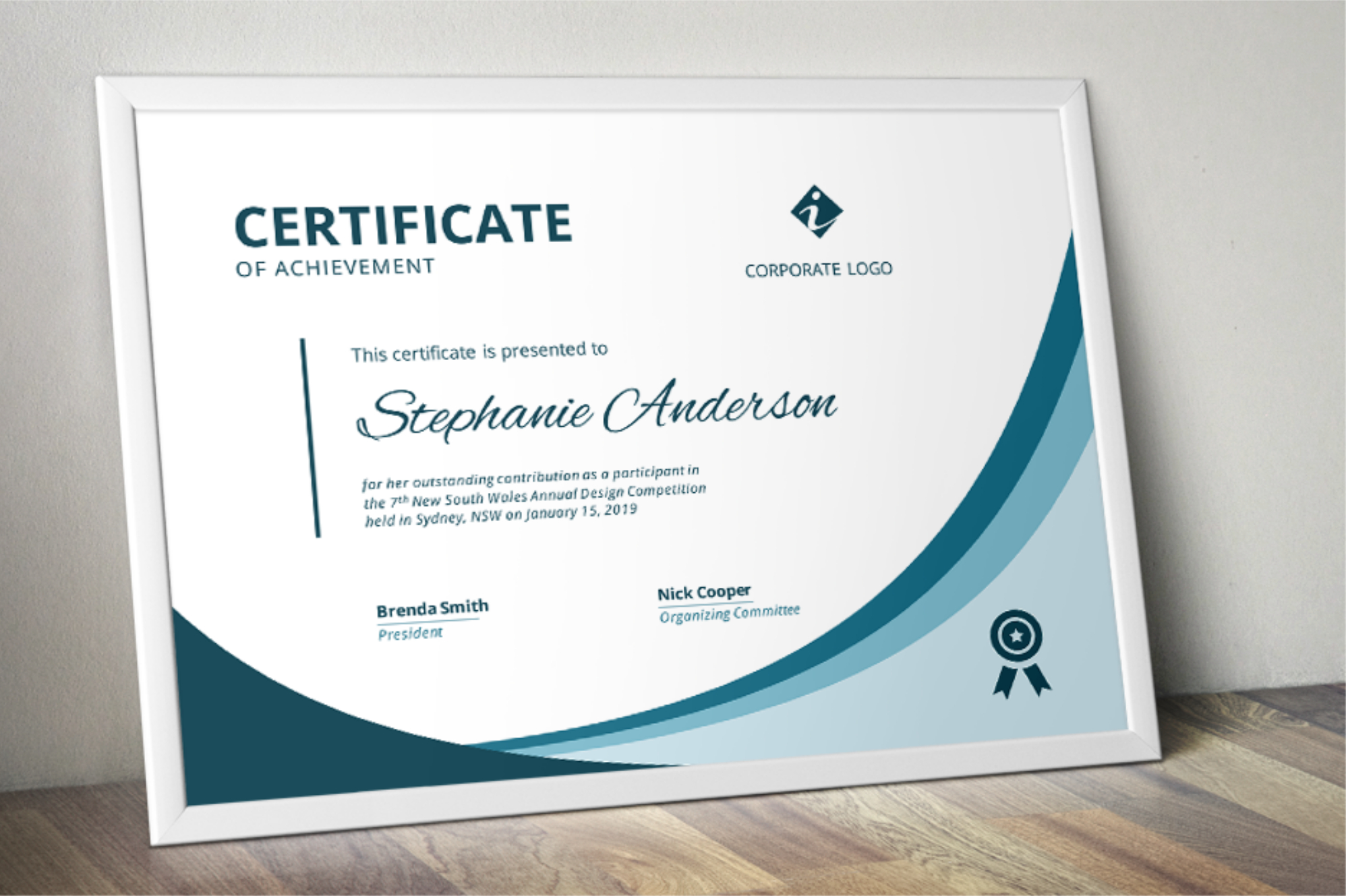 Modern Word Certificate Template With Design A Certificate Template