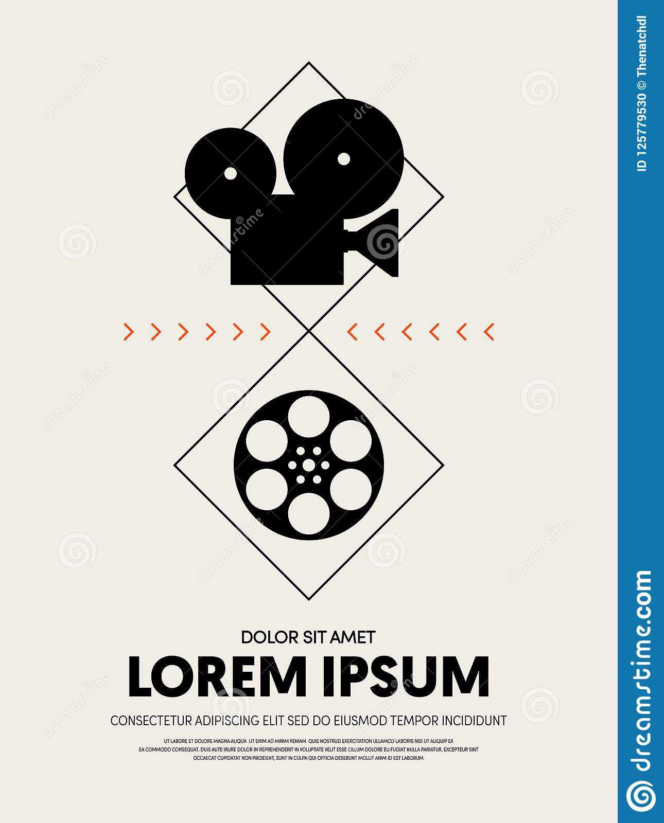 Movie And Film Festival Poster Template Design Stock Within Film Festival Brochure Template