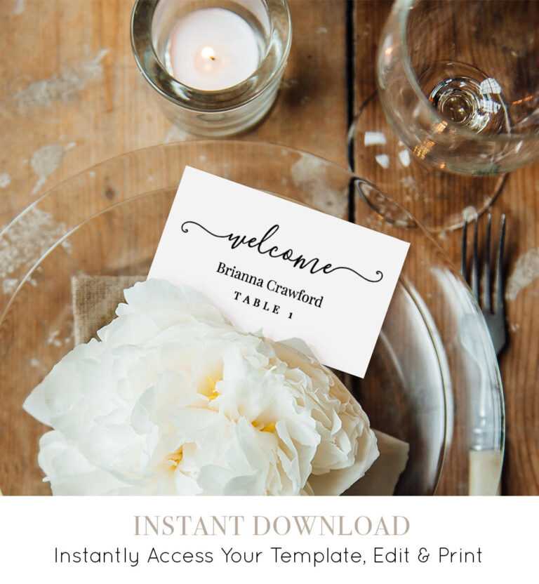 Name Place Card Template ] – Place Card Clip Art And with regard to Amscan Imprintable Place ...