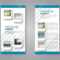 Narrow Flyer And Leaflet Design. Set Of Two Side Brochure Templates With Mac Brochure Templates