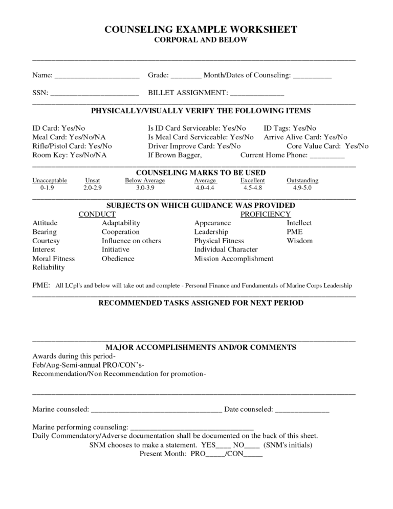 Navmc 2795 Worksheet | Printable Worksheets And Activities Throughout ...