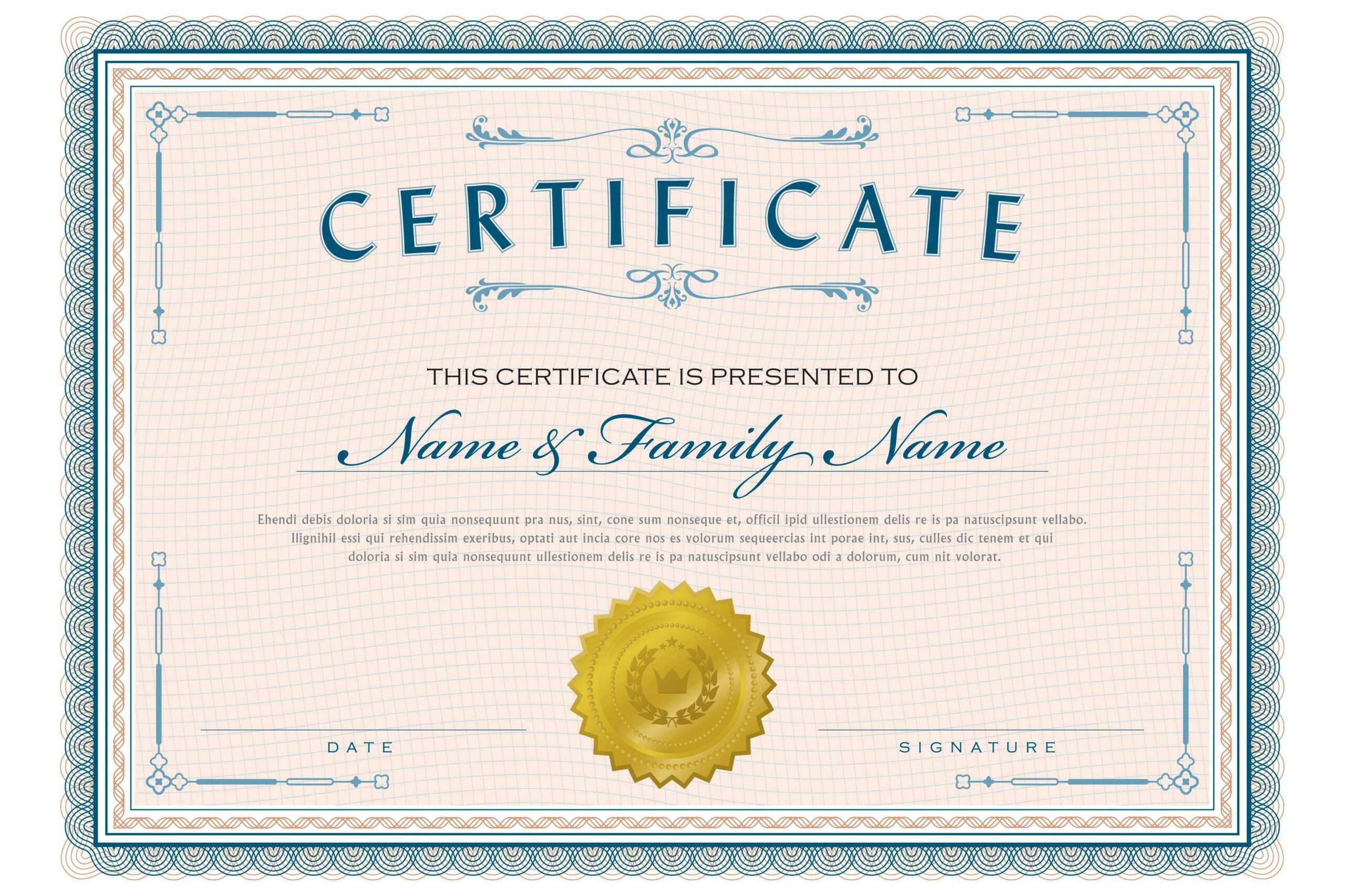 Necessary Parts Of An Award Certificate For Spelling Bee Award Certificate Template