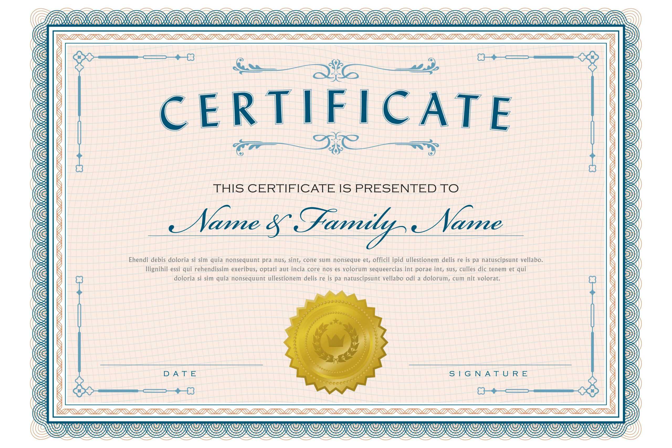 Necessary Parts Of An Award Certificate Intended For Golf Certificate Templates For Word