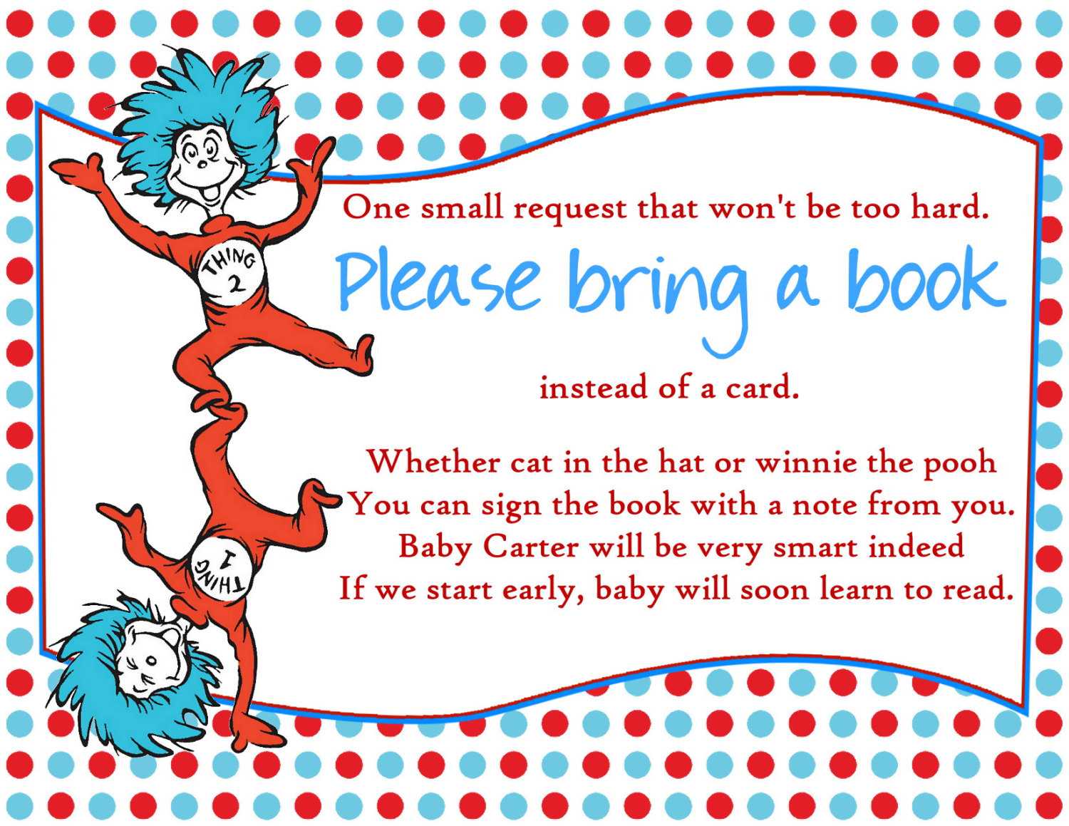New Dr Suess Baby Shower Download Free Printable Seuss Intended For Dr Seuss Birthday Card Template