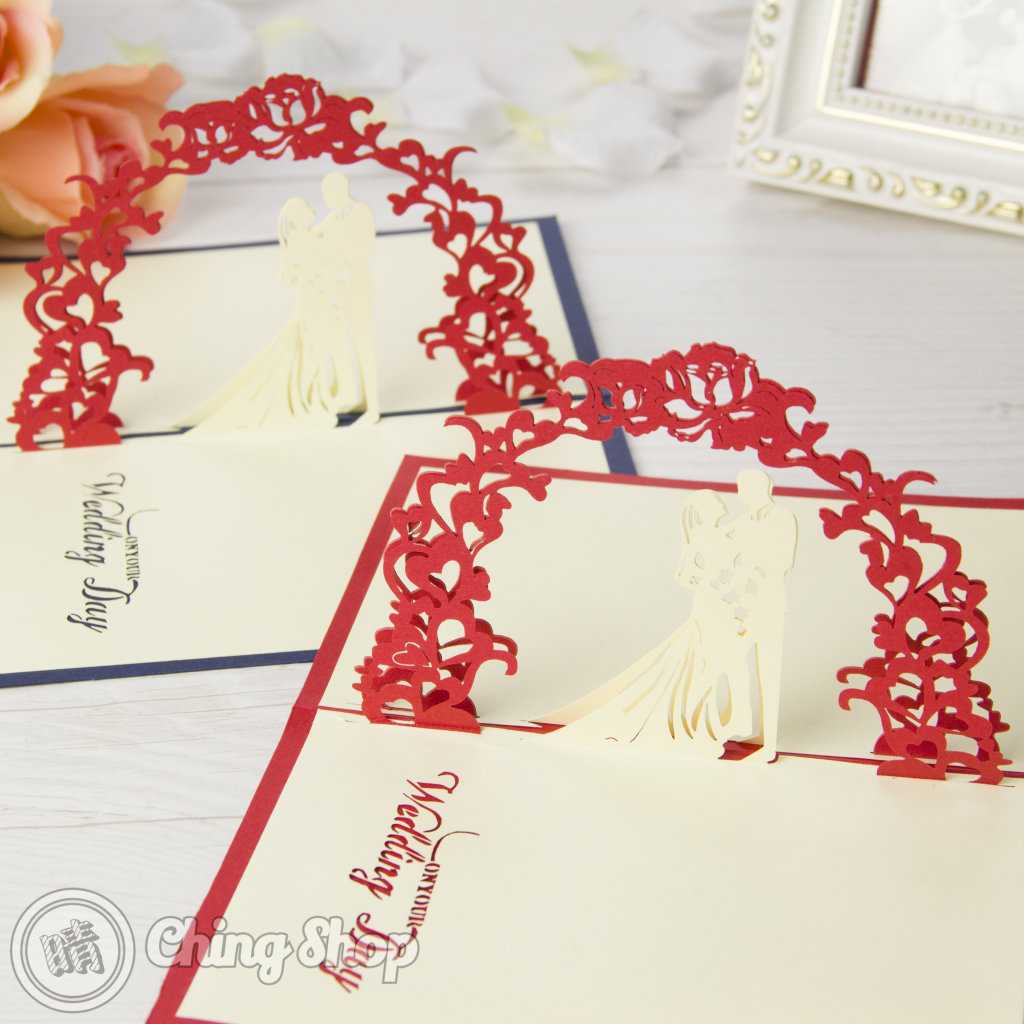 Newly Wed Bride & Groom Handmade 3D Pop Up Wedding Congratulations Card With Wedding Pop Up Card Template Free