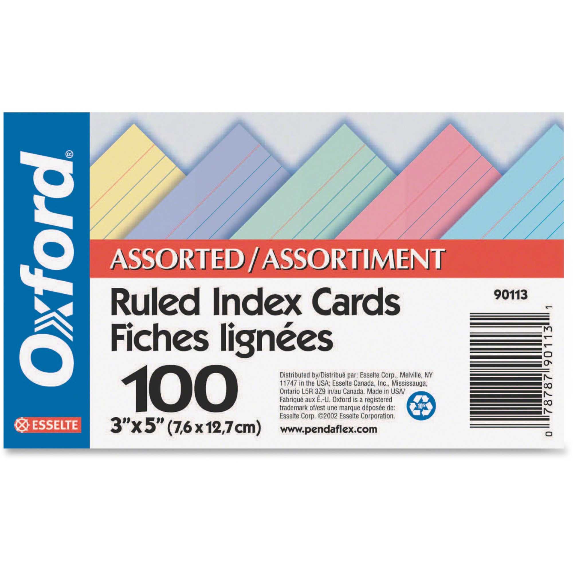 Ocean Stationery And Office Supplies :: Office Supplies Intended For 3 By 5 Index Card Template