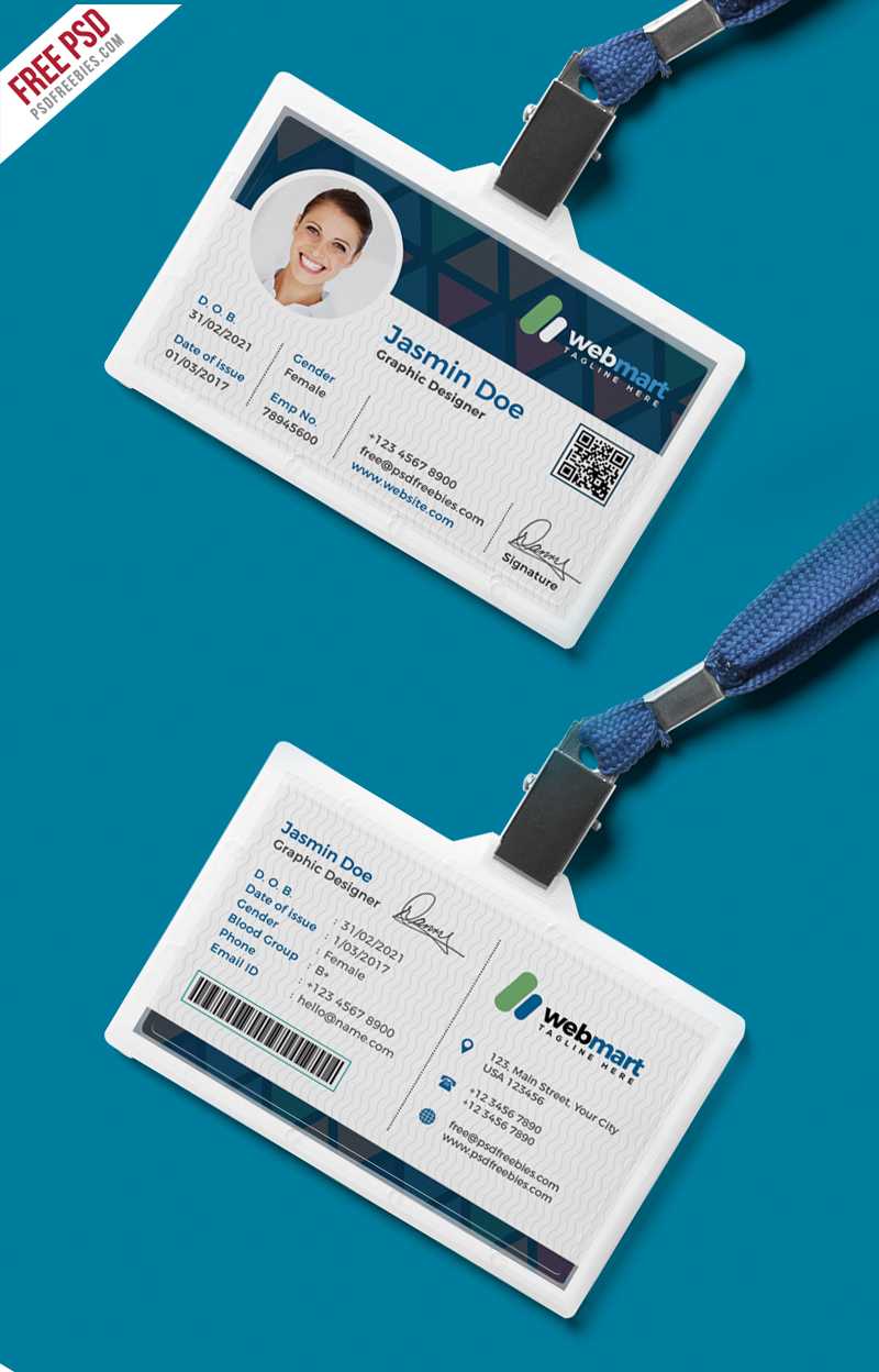 Office Id Card Design Psd | Psdfreebies Throughout Id Card Design Template Psd Free Download