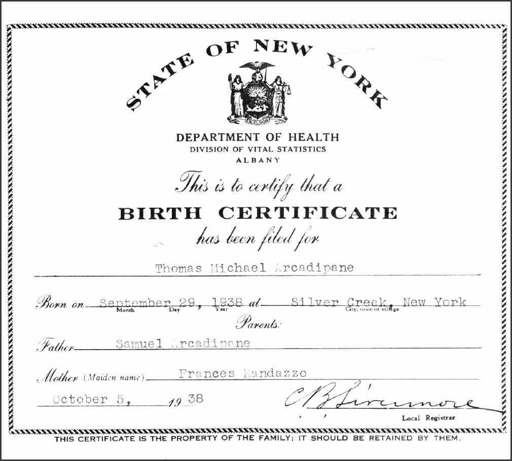 Official Blank Birth Certificate For A Birth Certificate In Official Birth Certificate Template