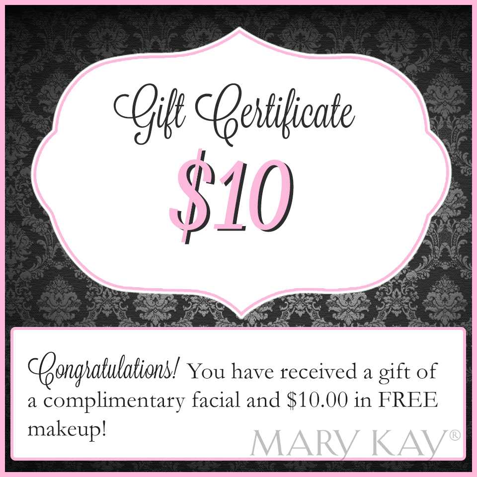 Our Unit Favorites – Rosa Lamb Intended For Mary Kay Gift Certificate Template