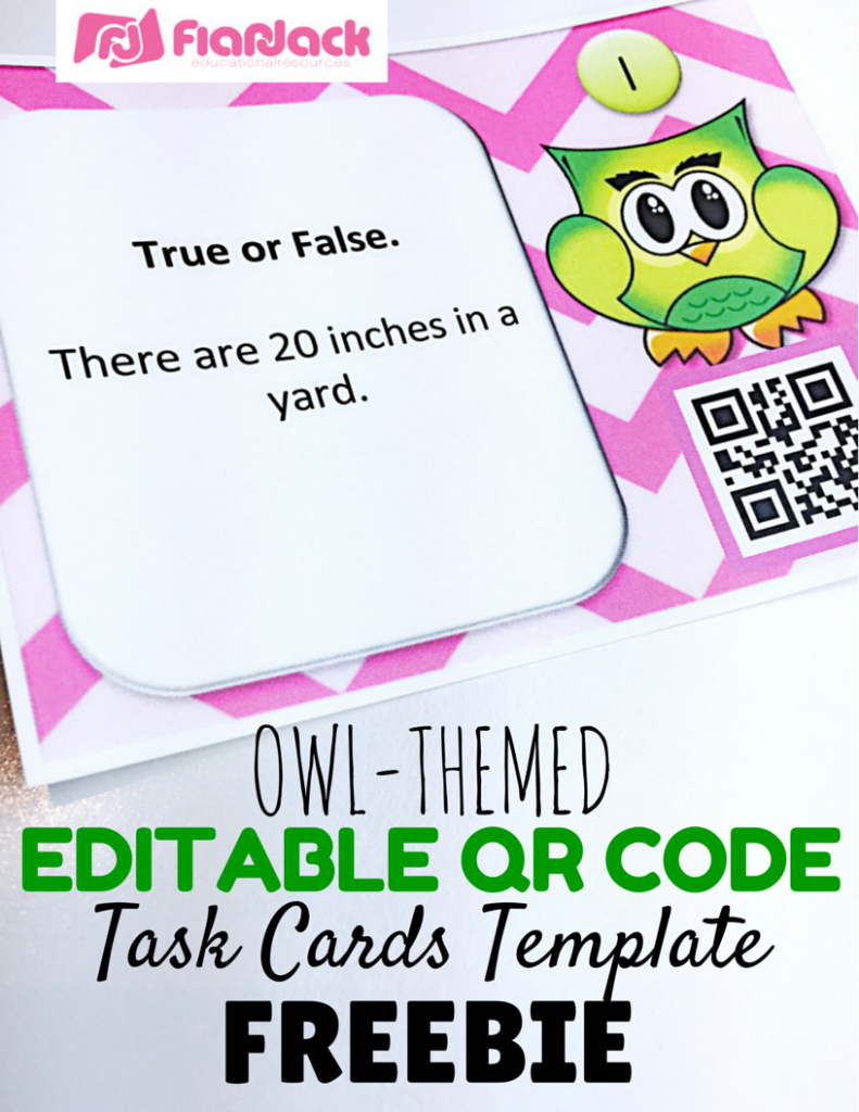 Owl Archives – Flapjack Throughout Task Card Template