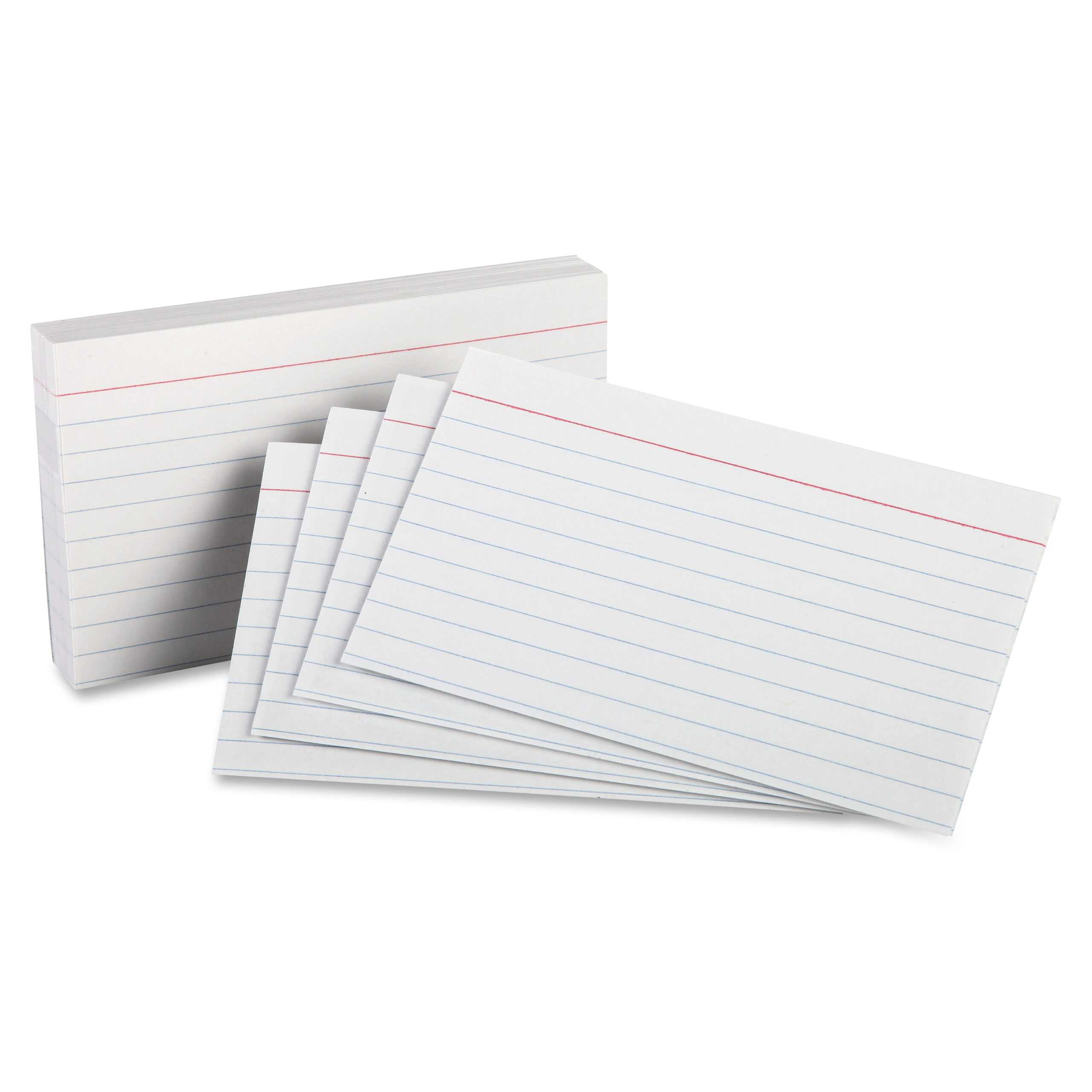 Oxford Printable Index Card – 3" X 5" – 85 Lb Basis Weight Regarding 3 By 5 Index Card Template