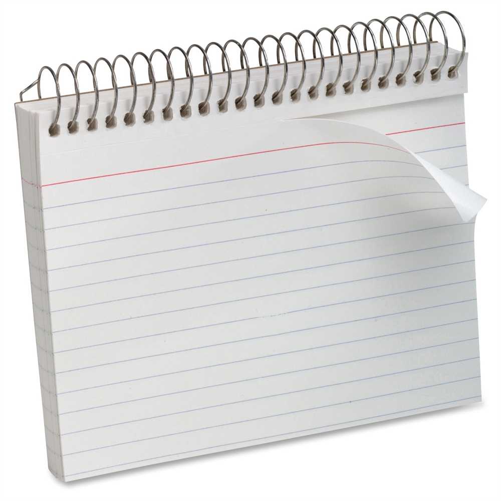 Oxford Spiral Bound 5" X 8" Index Cards - Spiral - Ruled - 5" X 8" - White  Paper - Recycled - 1Each With Regard To 5 By 8 Index Card Template