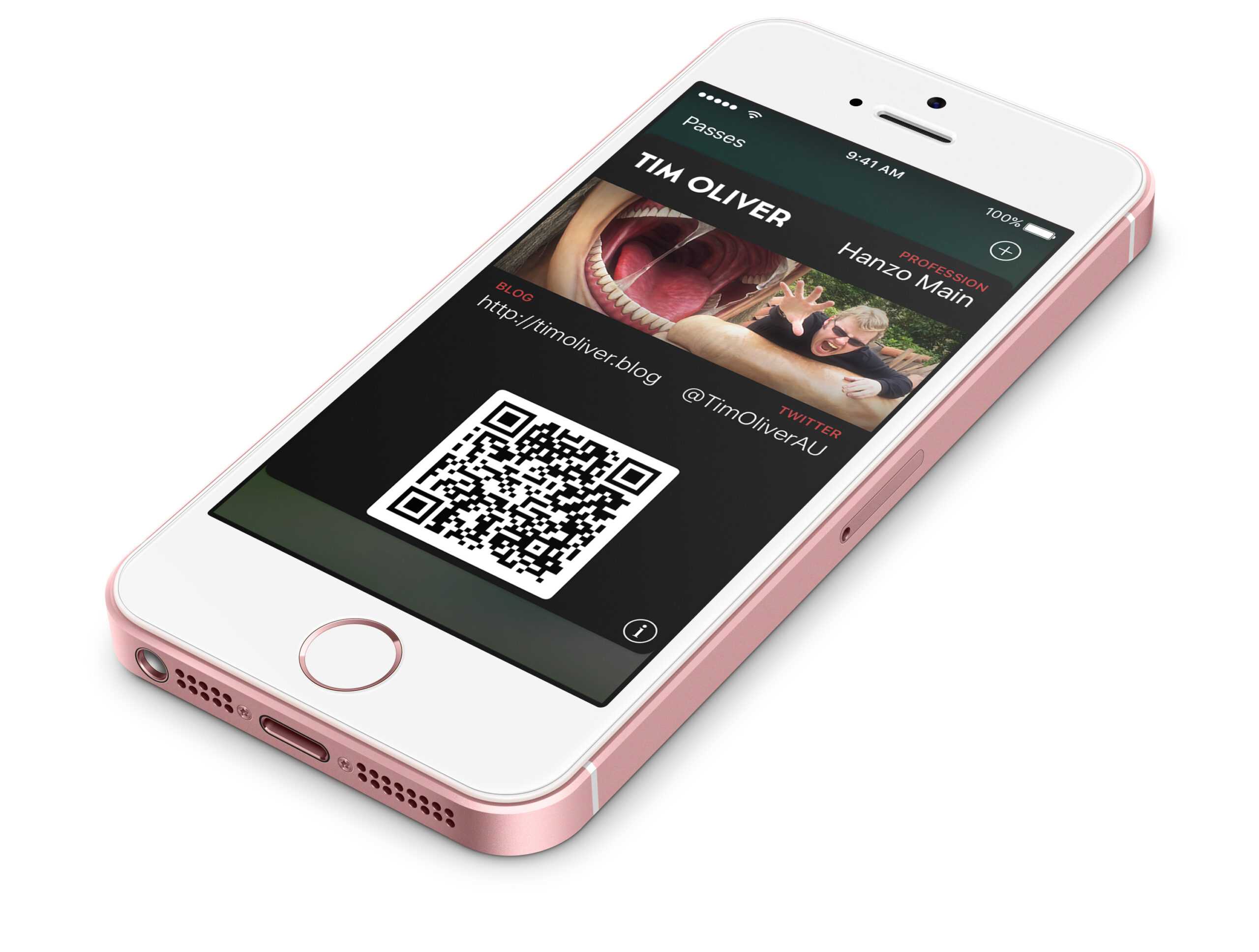 Passkit Business Card/readme.md At Master · Timoliver With Iphone Business Card Template