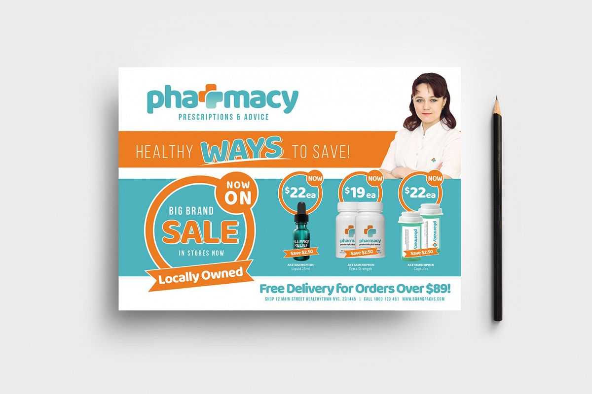 Pharmacy Flyer Template Regarding Pharmacy Brochure Template Free