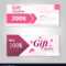 Pink And Gold Gift Voucher Template Layout Design Within Pink Gift Certificate Template