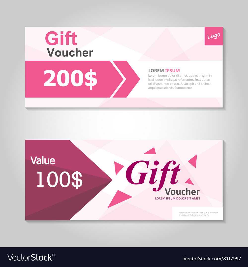 Pink And Gold Gift Voucher Template Layout Design Within Pink Gift Certificate Template