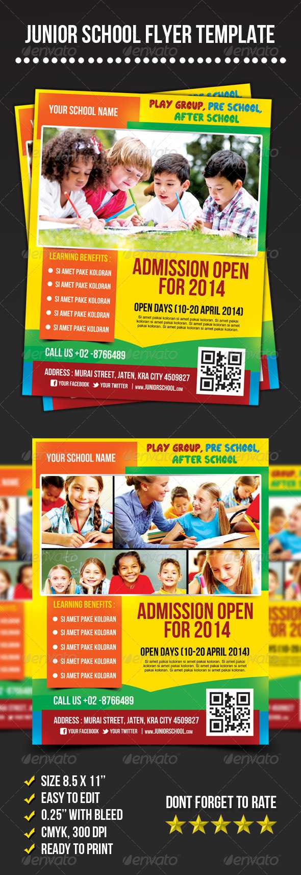 Play School Graphics, Designs & Templates From Graphicriver For Play School Brochure Templates