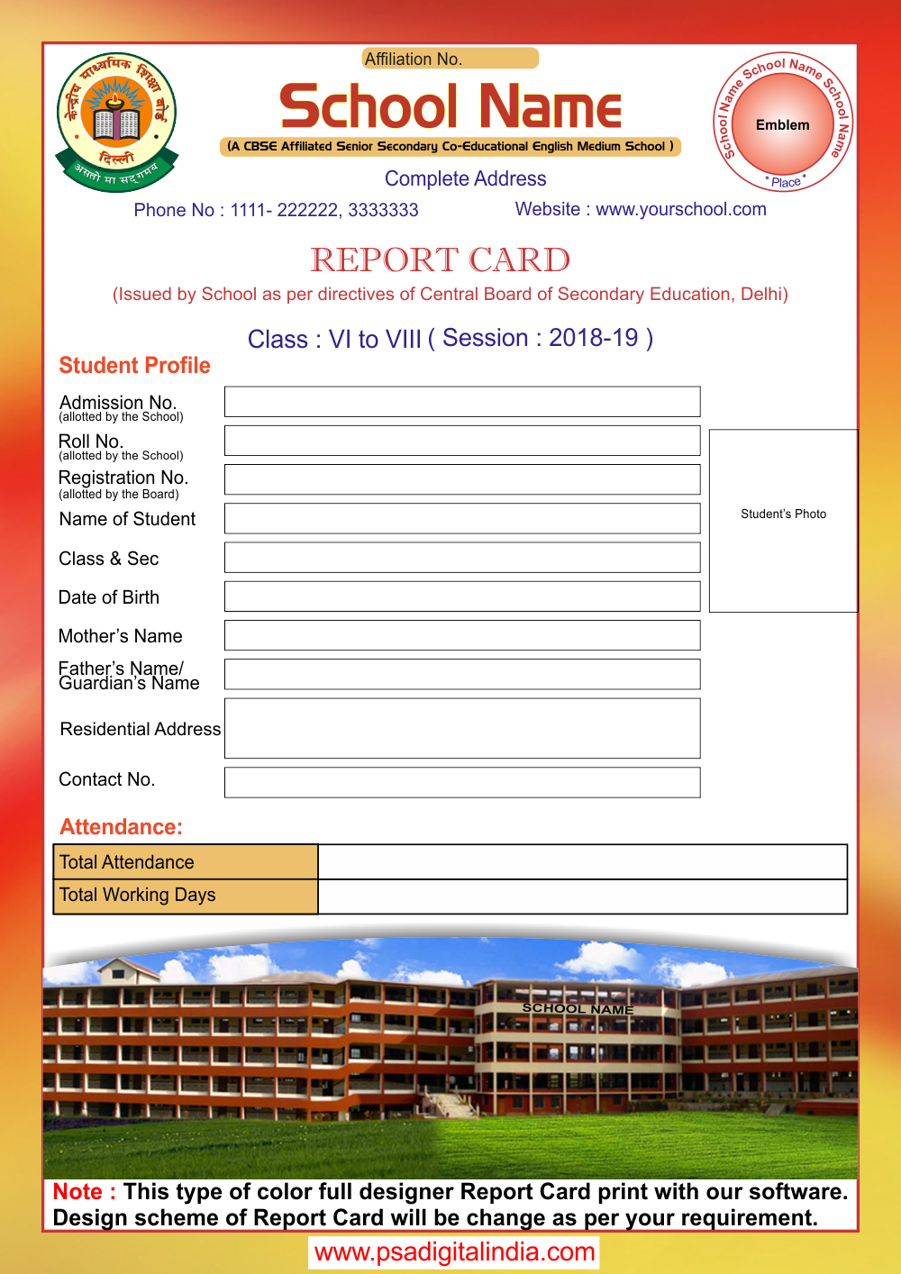 Play School Report Card Design – Kaser.vtngcf Inside High School Student Report Card Template