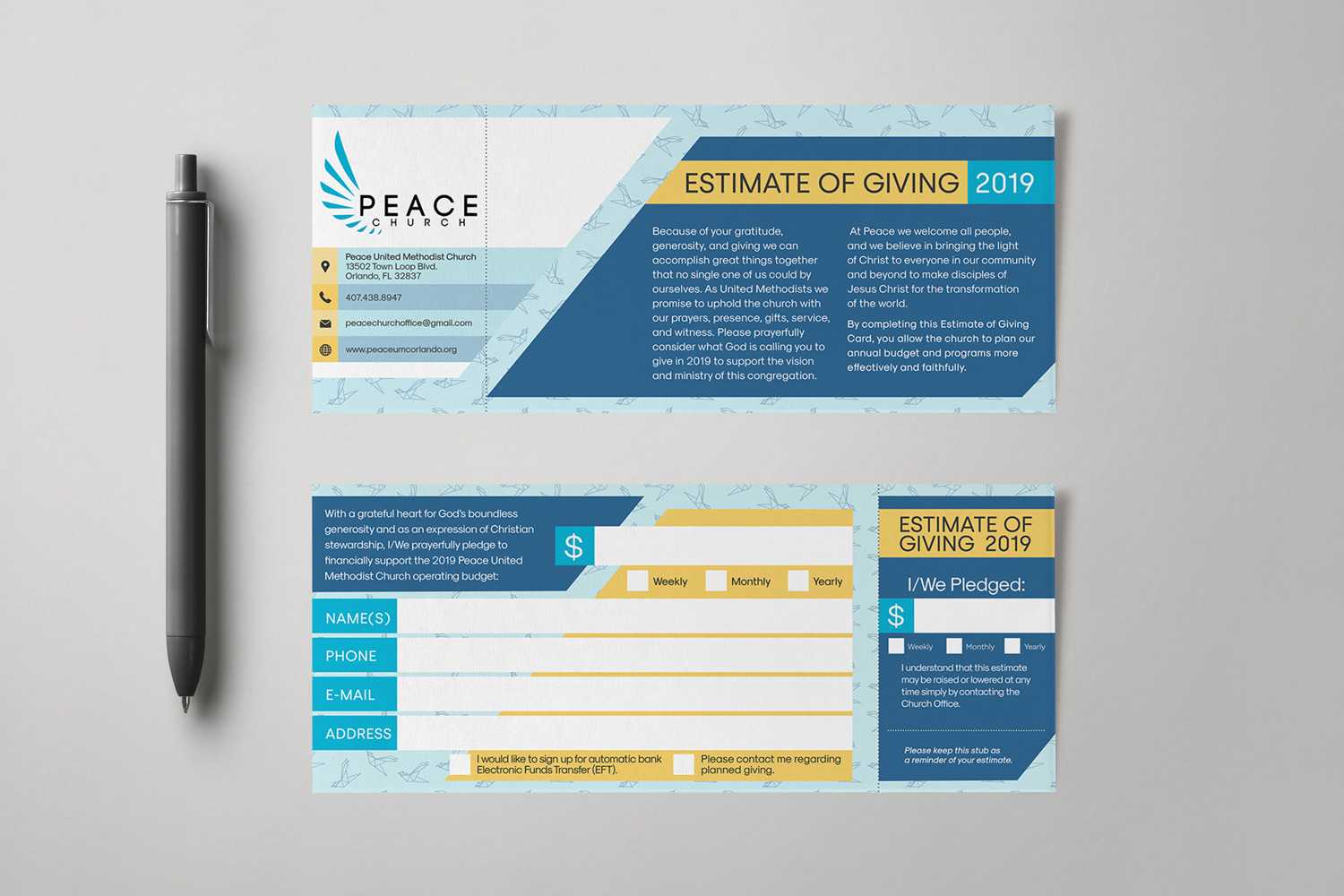 Pledge Cards & Commitment Cards | Church Campaign Design Pertaining To Free Pledge Card Template