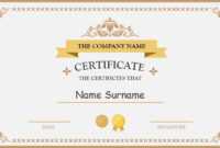 Polished Design Certificate For Powerpoint pertaining to Certificate Of Participation Template Ppt