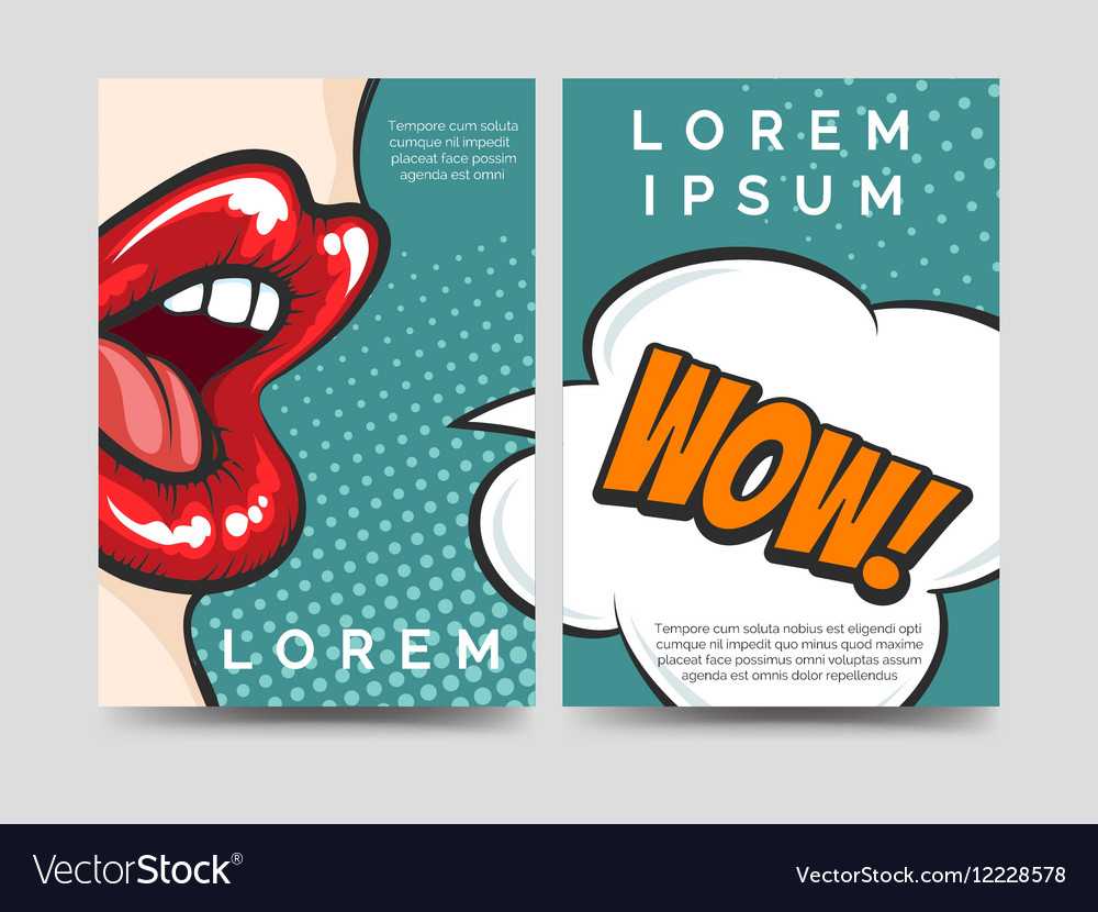 Pop Art Style Brochure Template Intended For Pop Up Brochure Template