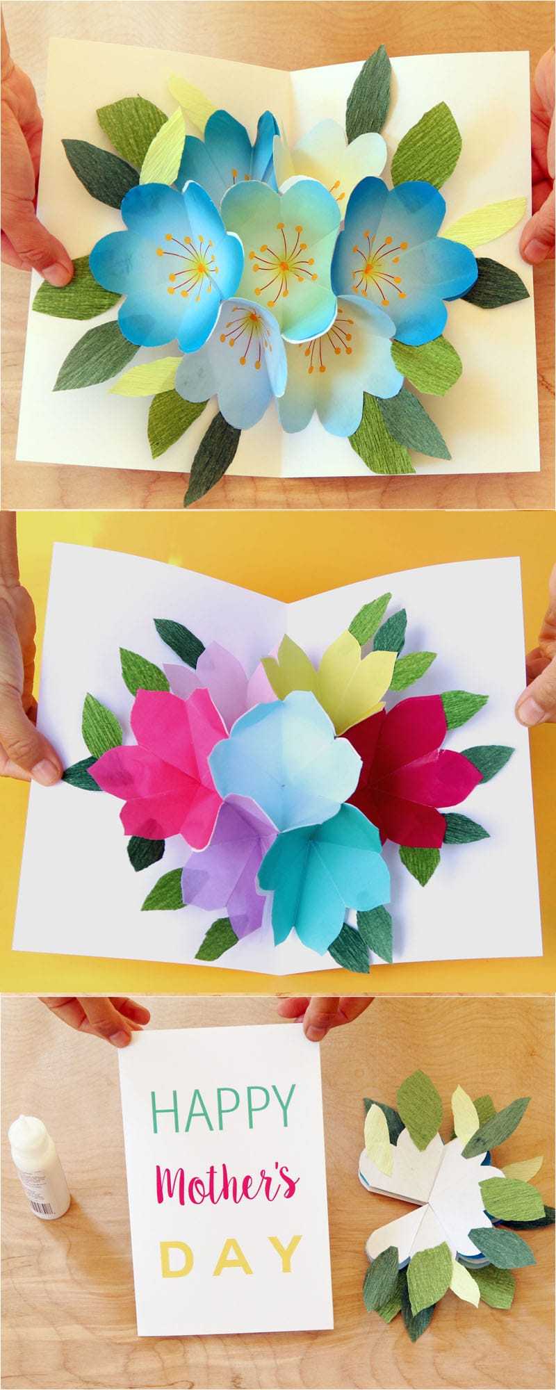 Pop Up Flowers Diy Printable Mother's Day Card – A Piece Of Regarding Pop Up Card Templates Free Printable