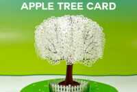 Pop-Up Paper Apple Tree Card (3D Sliceform) - Jennifer Maker for Pop Up Tree Card Template