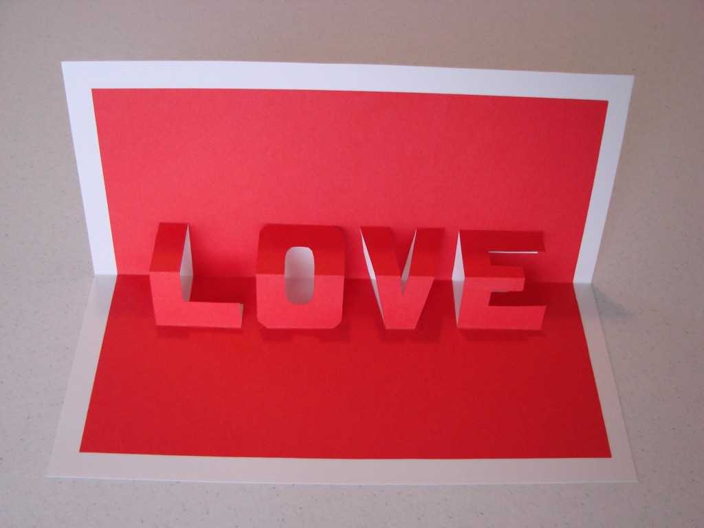 Pop Up Word Card | Craft Crossing Regarding I Love You Pop Up Card Template