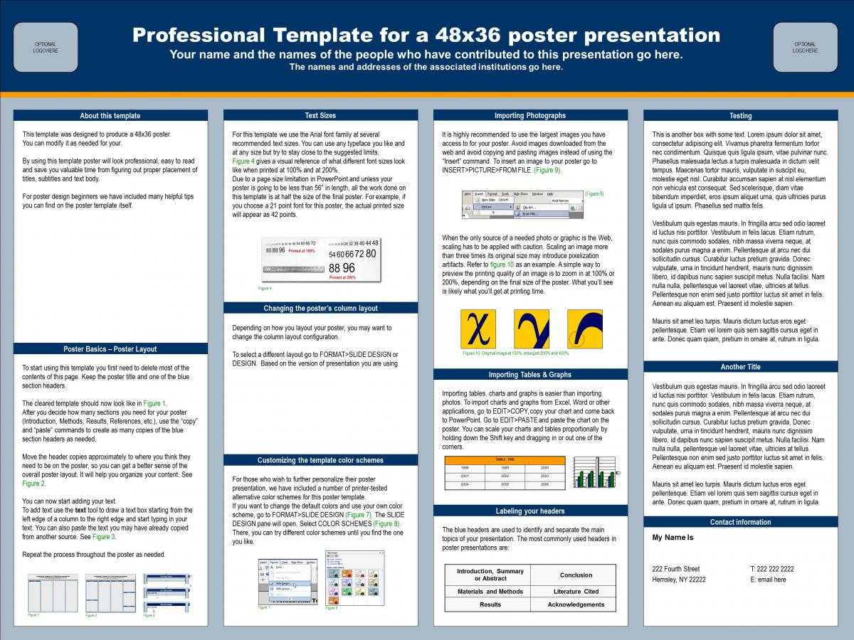 Poster Presentations Template – Milas.westernscandinavia Within Powerpoint Academic Poster Template