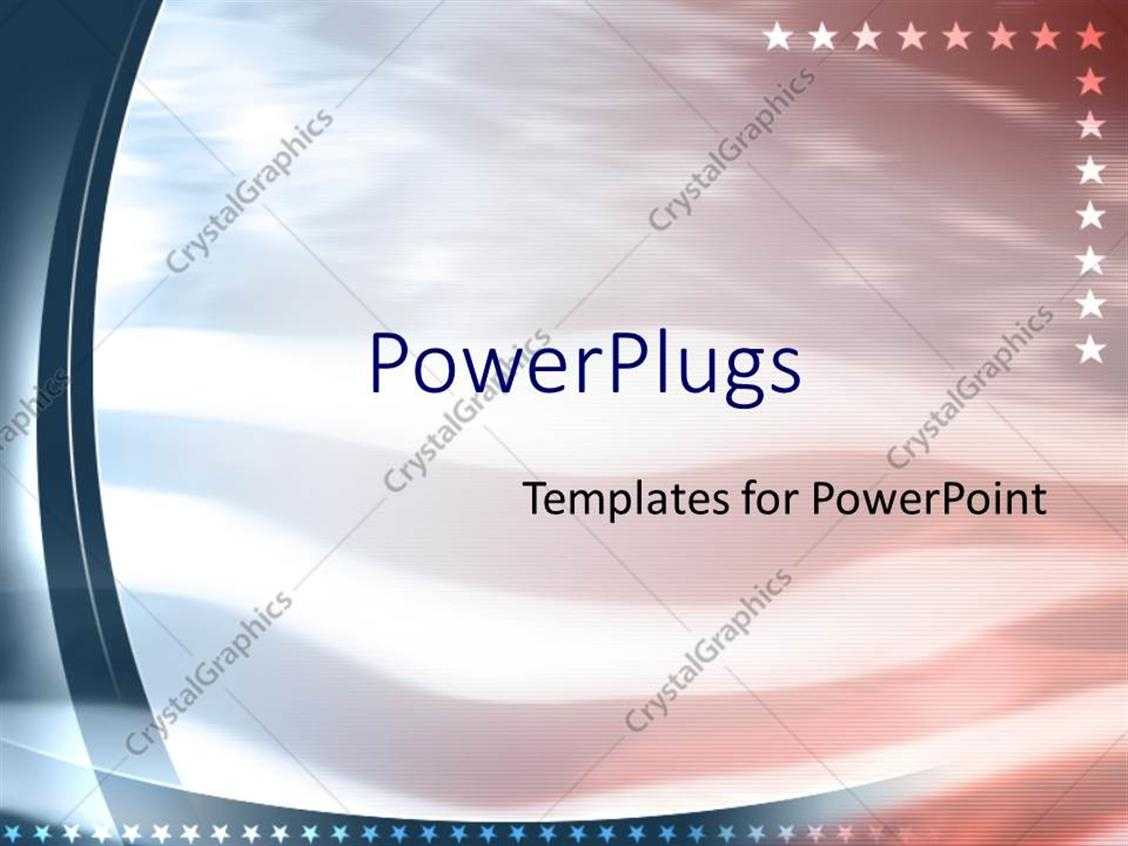 Powerpoint Template: American Flag Patriotic United States Regarding Patriotic Powerpoint Template