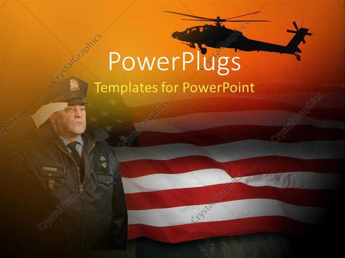 Powerpoint Template: An American Soldier Saluting With Throughout Raf Powerpoint Template