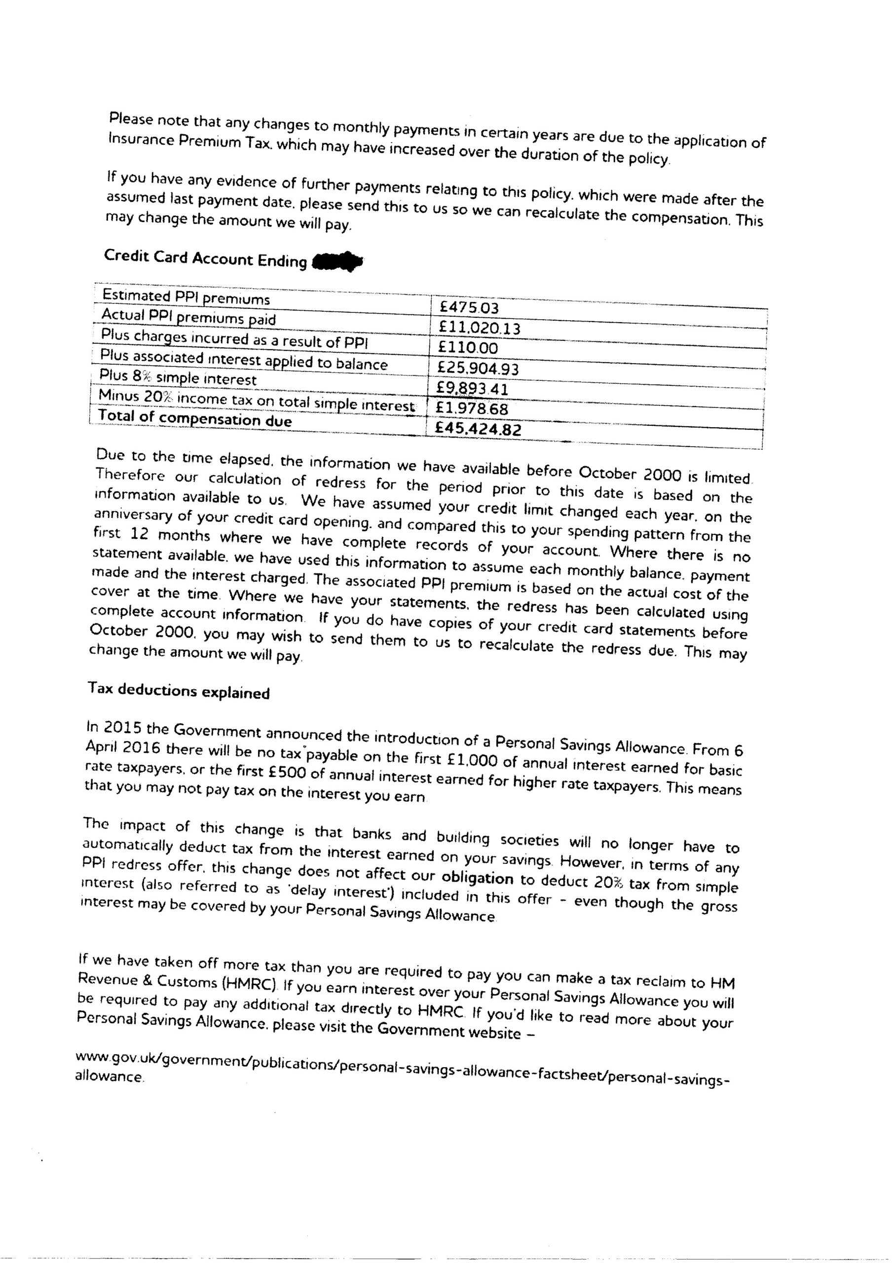 Ppi Claim Letter Hsbc] Http Iotobucket Albums Psis Claims Intended For Ppi Claim Letter Template For Credit Card