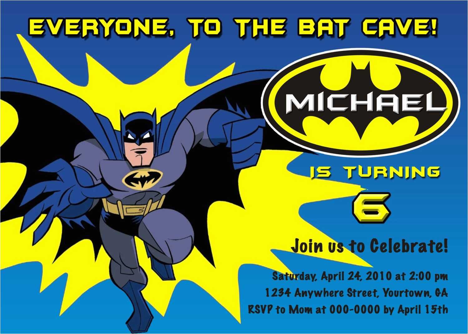 Printable Batman Invitations That Are Exceptional – Debra For Batman Birthday Card Template
