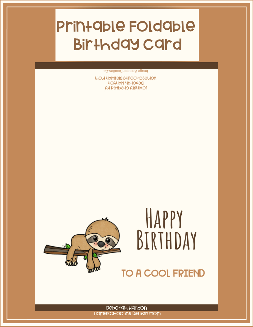 Printable Birthday Card – Friend Regarding Foldable Birthday Card Template