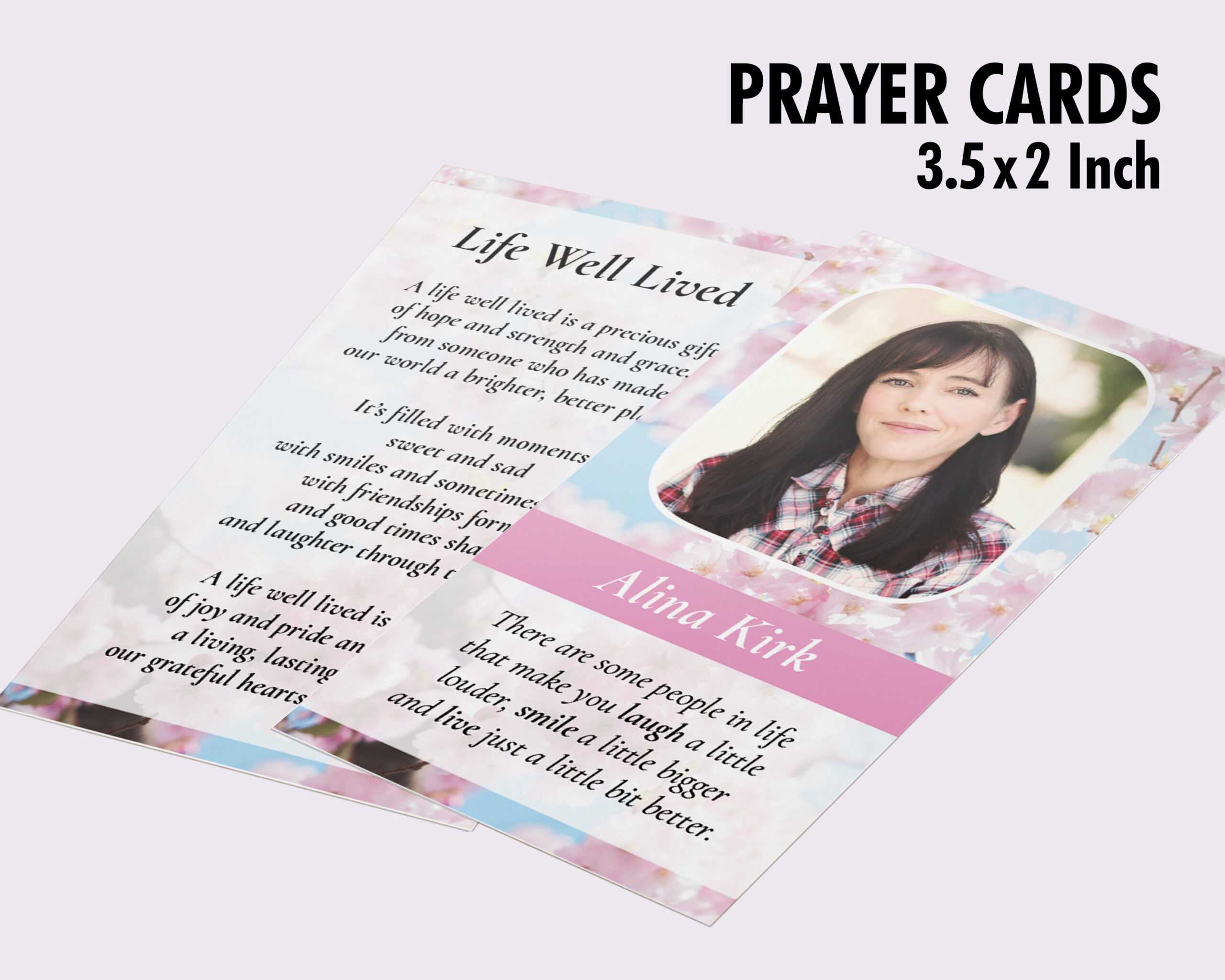 Printable Funeral Prayer Card, Memorial Ideas, Funeral Ideas, Funeral  Printables, Editable Prayer Cards, Small Prayer Cards With Memorial Card Template Word