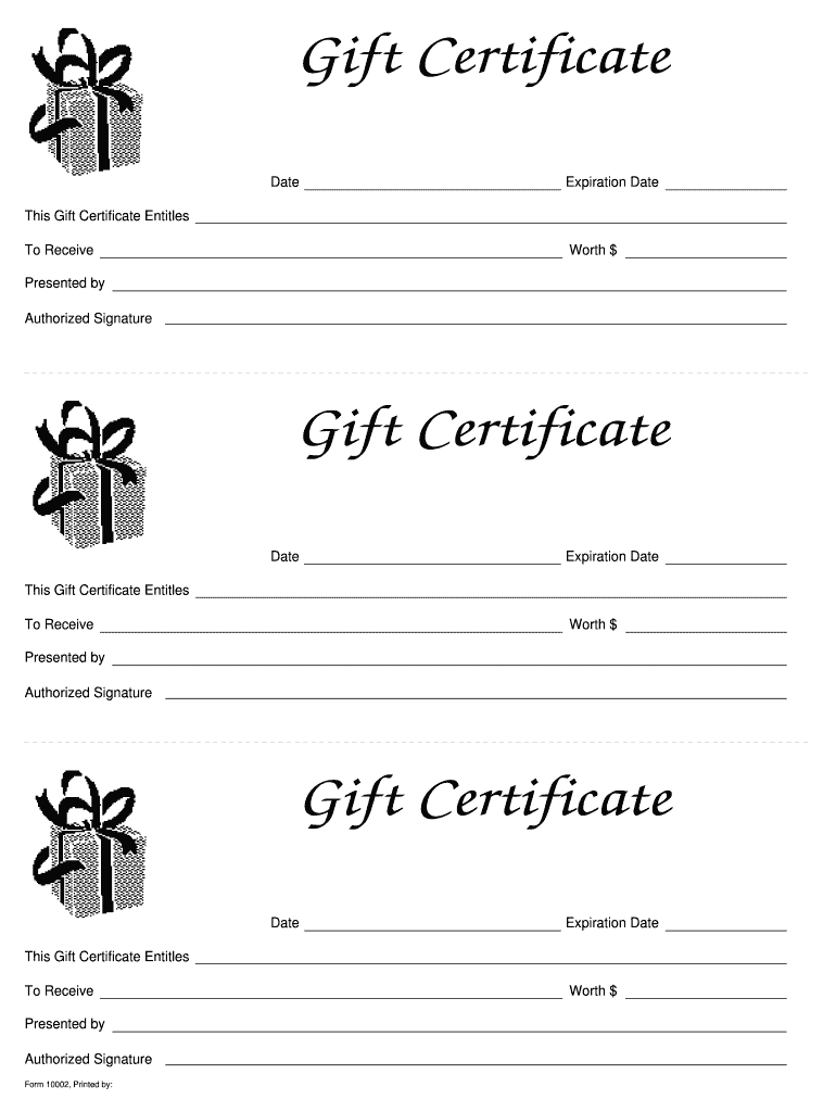 Printable Gift Certificate Template Free – Milas With Regard To Gift Certificate Log Template