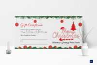 Printable Merry Christmas Gift Certificate pertaining to Merry Christmas Gift Certificate Templates