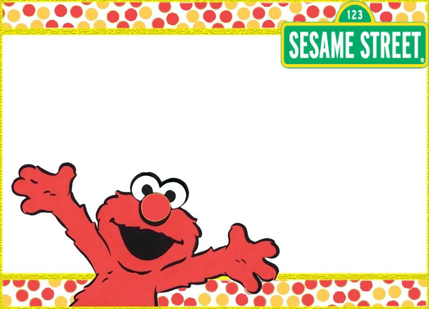 Printable Sesame Street Elmo Invitation Card | Invitations Regarding Elmo Birthday Card Template