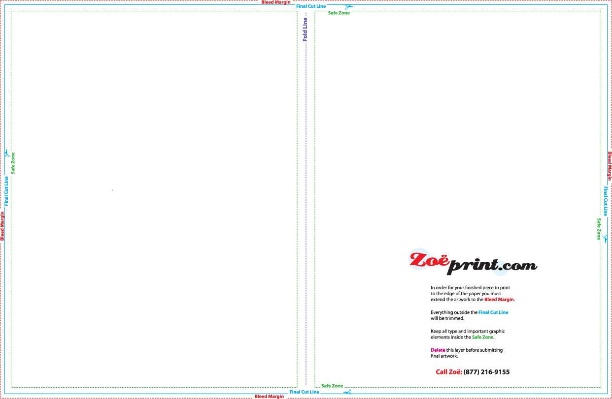 Printing Templates – Zoeprint With 8.5 X11 Brochure Template